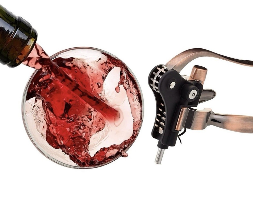 Lever Corkscrew Wine Bottle Opener Foil Cutter