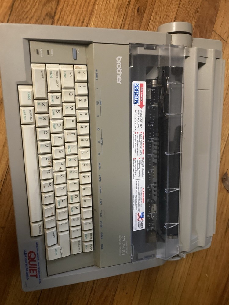 Brother GX-7500 Correctronic Electronic Typewriter Tested Working