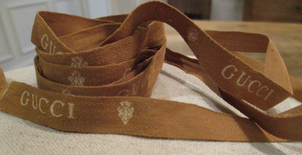 AUTHENTIC Gucci Brown Ribbon 80"