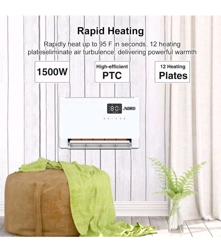 JNDRO Wall-Mounted Space Heater