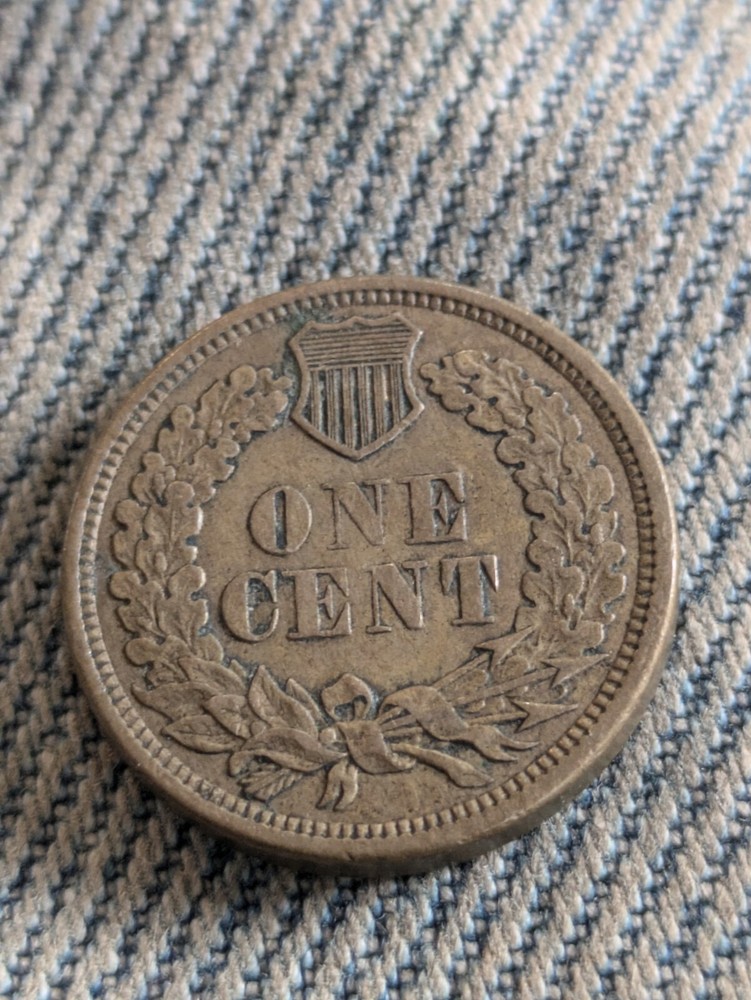 1862 Indian Head Cent AU Nice Details