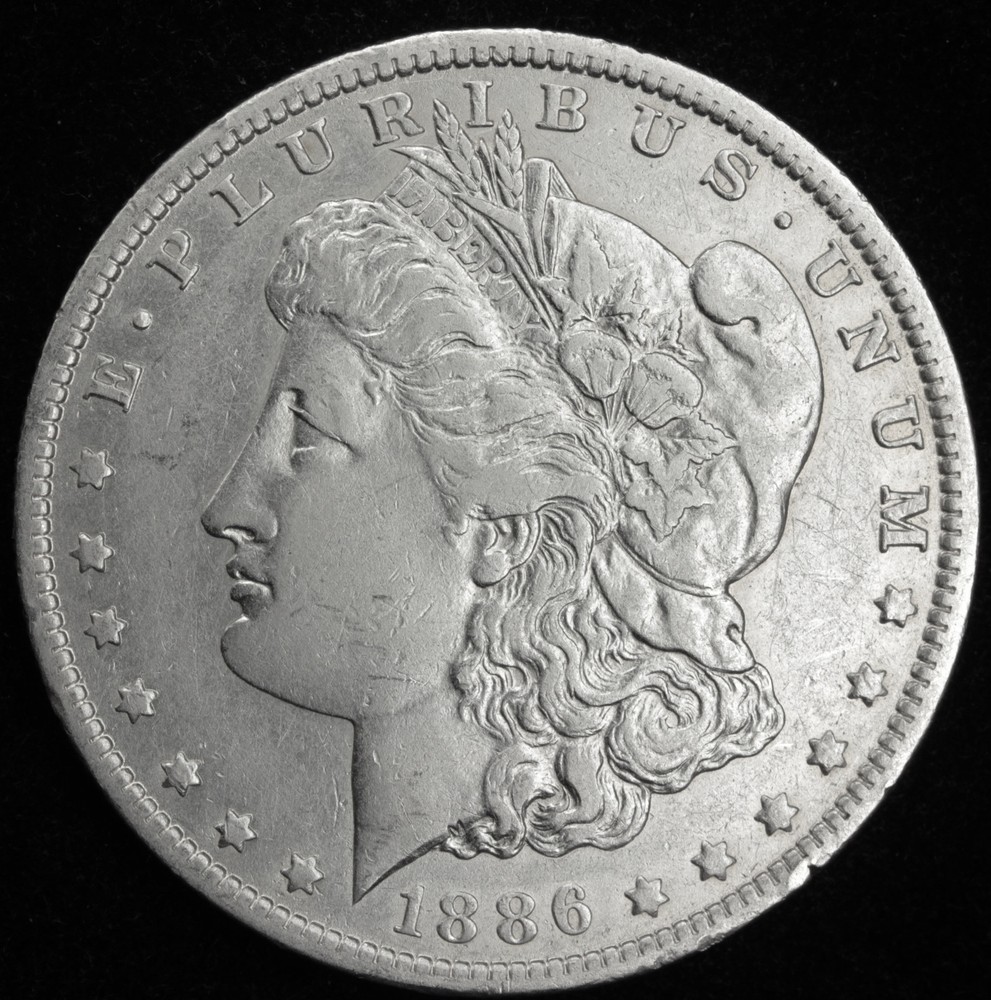 1886-o Morgan Silver Dollar.  High Grade.  (Inventory D)