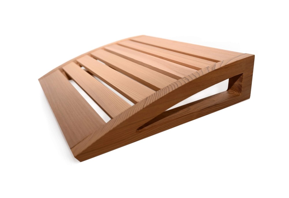 HSE Cedar Modern Sauna Headrest (1, Red Cedar) 1