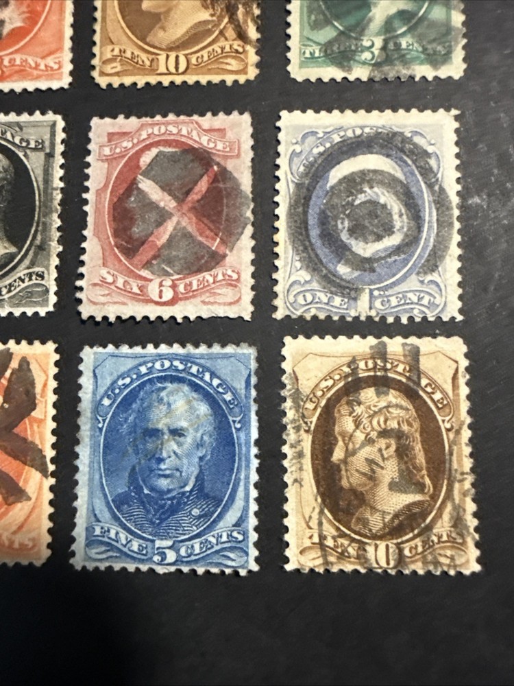 Great Group of 1800s Stamps.