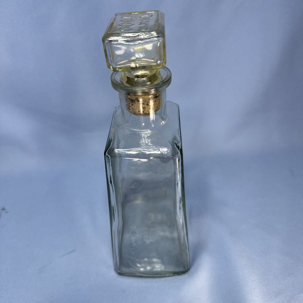 Cuervo 1800 Bottle, Empty, Original Stopper, Clear Decanter.