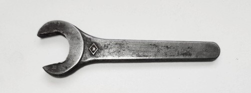 Antique J.H. Williams Co. Single Open End Wrench, 1915