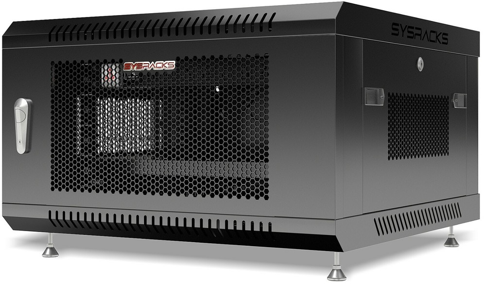 Server Rack 6U Wall Mount Cabinet Locking Networking Data Enclosure VENTED Door