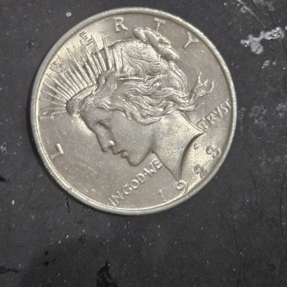 1923 Peace Silver Dollar $1 90% Silver Excellent Condition Nice Coin