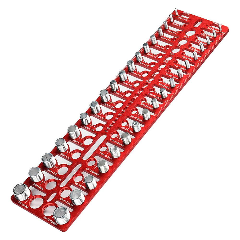 55 Nut and Bolt Thread Checker and Metric Bolt and Nut Identifier