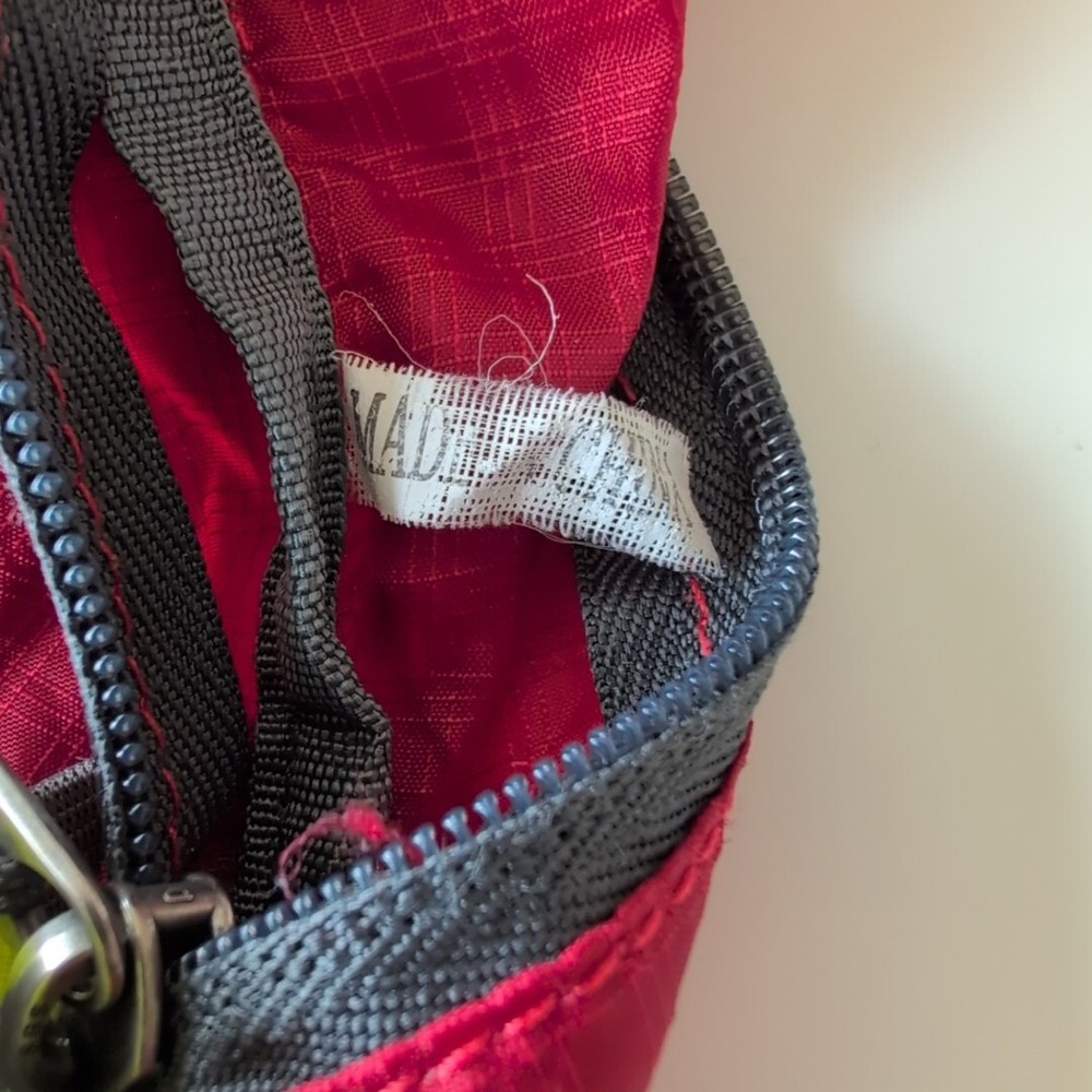 HIKPRO Red & Gray Durable Lightweight Packable Backpack Water Resistant