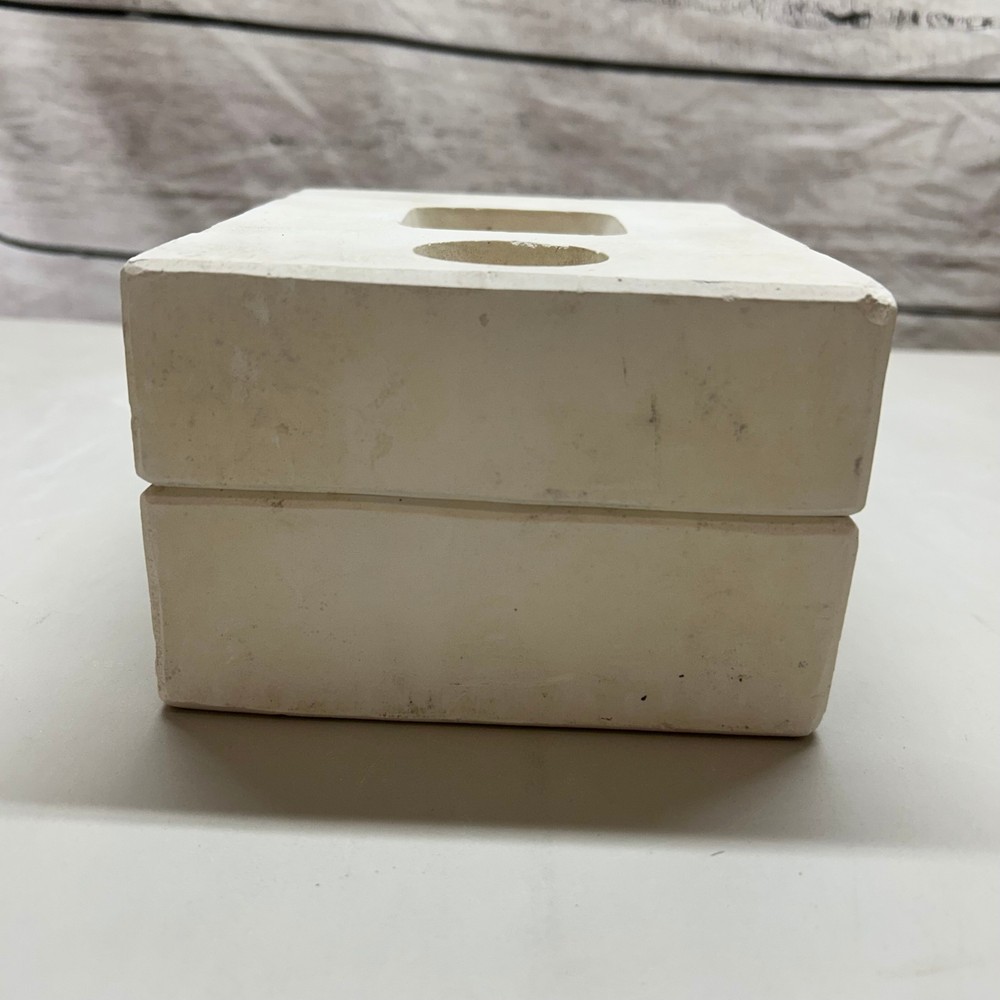 Ceramic Slip Casting Mold Square Box Lid Vintage