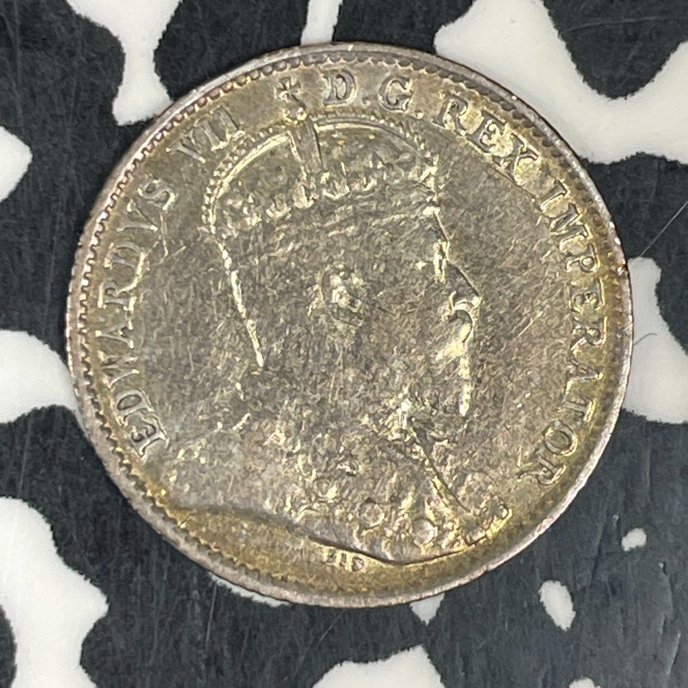 1910 Canada 5 Cents Lot#C8644 Silver! Nice!