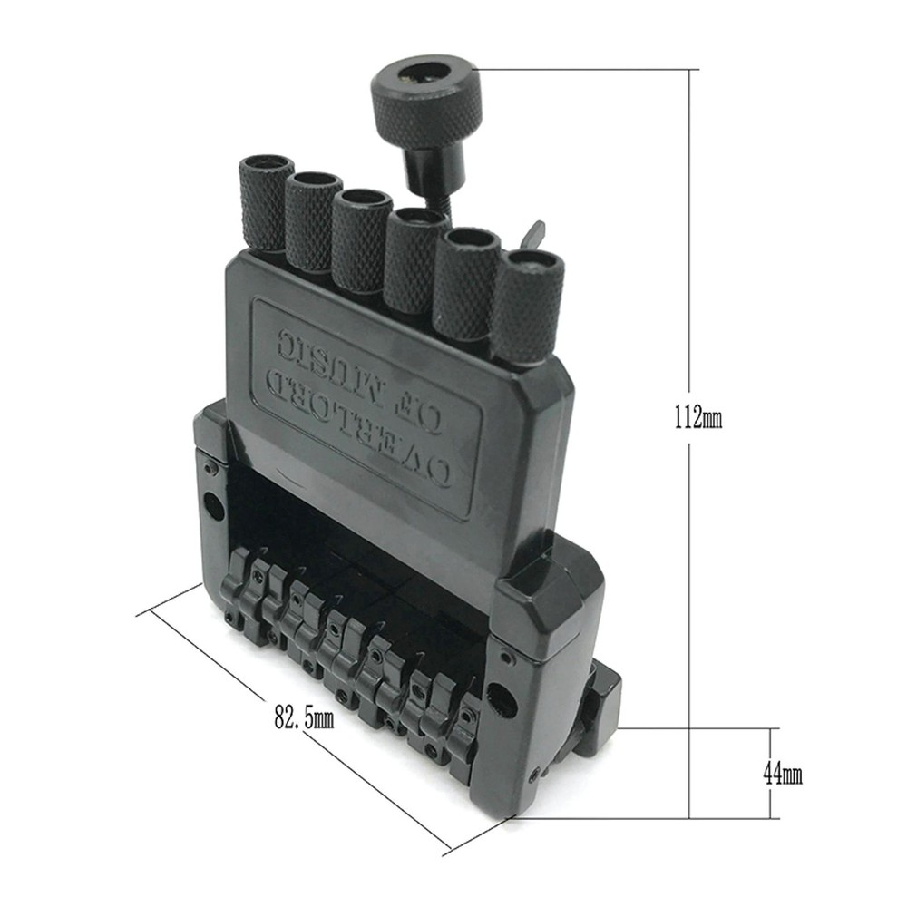DIY 6 String Saddle Headless Electric Guitar Bridge Tailpiece Replacement