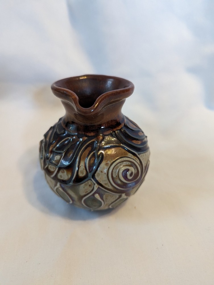 Gorgeous studio pottery pitcher - 4"