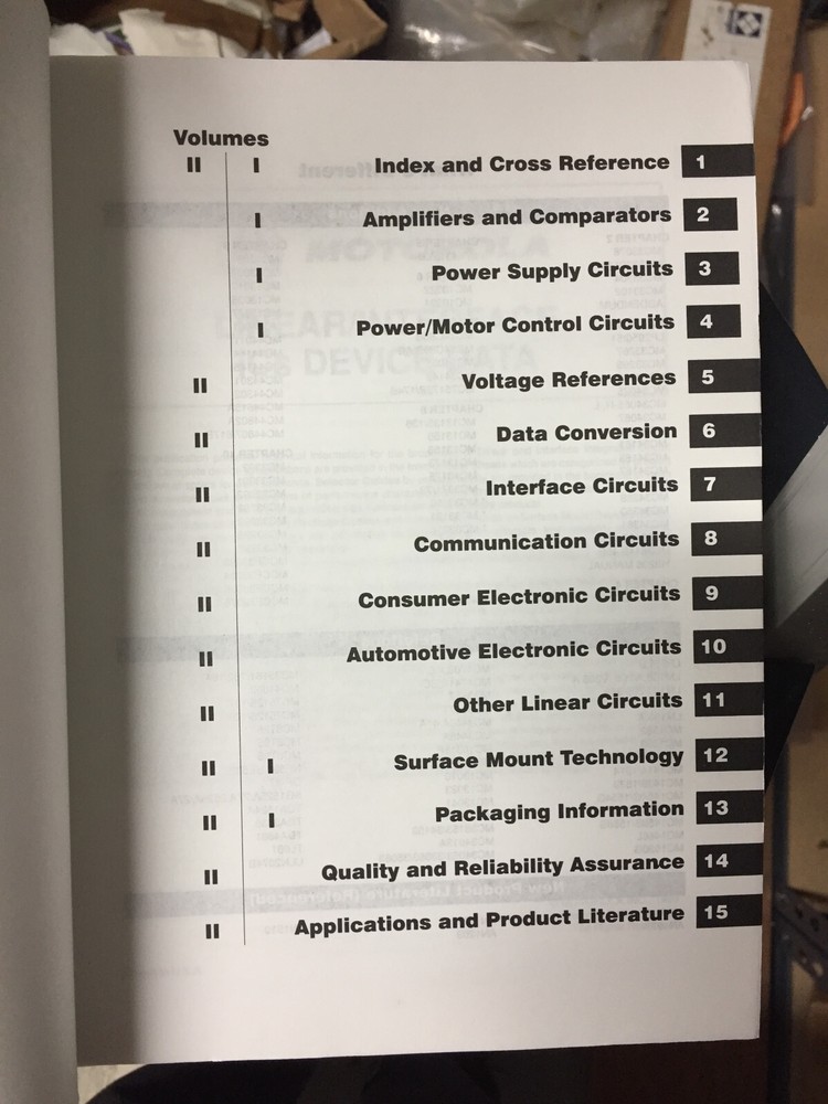 Data Book = Motorola Semiconductor 11 Volume Library Set 1988 ~ 1993 = Lot