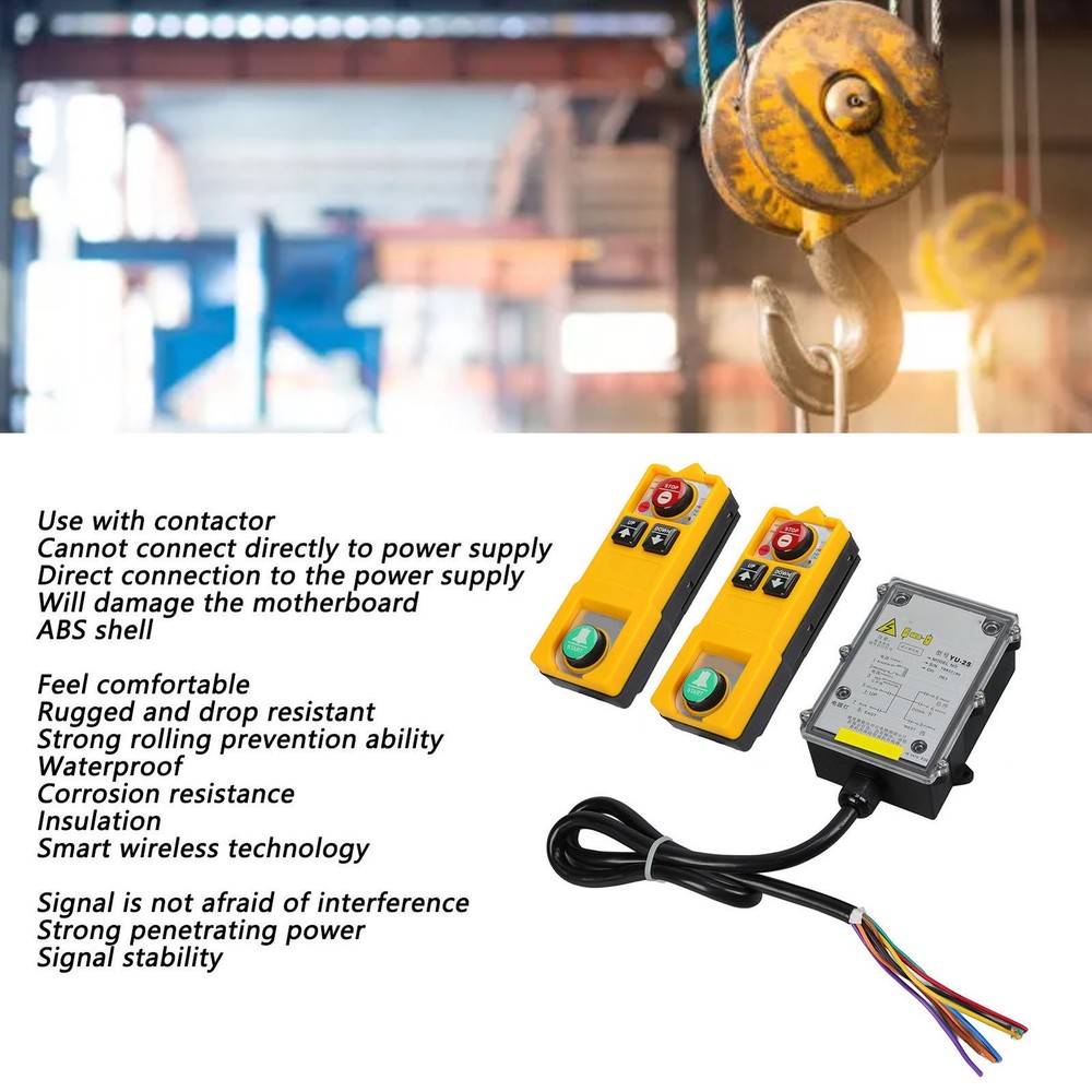 Remote Control Wireless Hoist Crane Remotes Controller For Bridge Cranes AC 220V