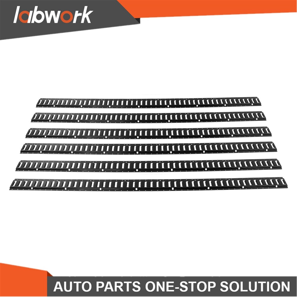 Labwork 5 Pack 8' E Track Tie Down Rail Kit For Garages Vans Trailers Tie Downs