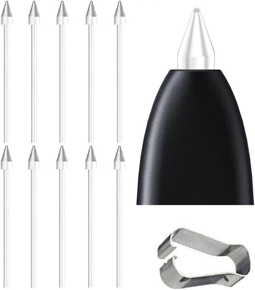 10 Durable Replacement Tips for Galaxy Tab S10 S Pen - Includes Tweezers