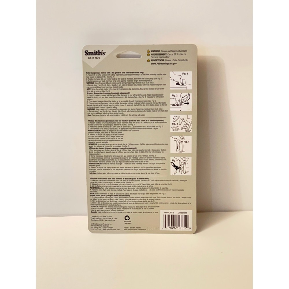 SMITHS PRODUCTS JIFFS 10-SECOND KNIFE & SCISSOR SHARPENER