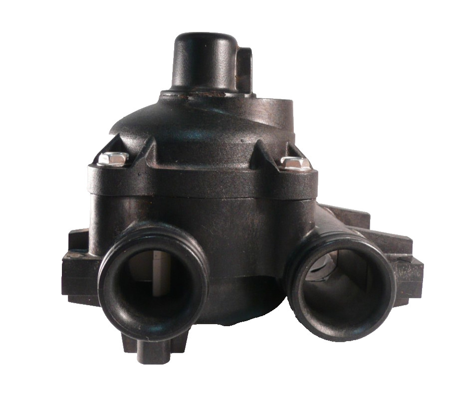 Fleck 2510 Right Angle Mechanical Paddle Wheel Turbine 3/4" Flow Meter Assembly