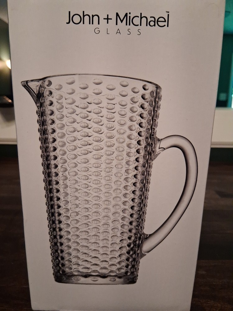 John + Michael Glass Pitcher 60oz