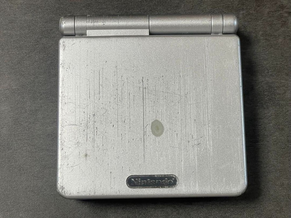 Gameboy Advanced SP Silver Nintendo Game console Portable Handheld system Rare