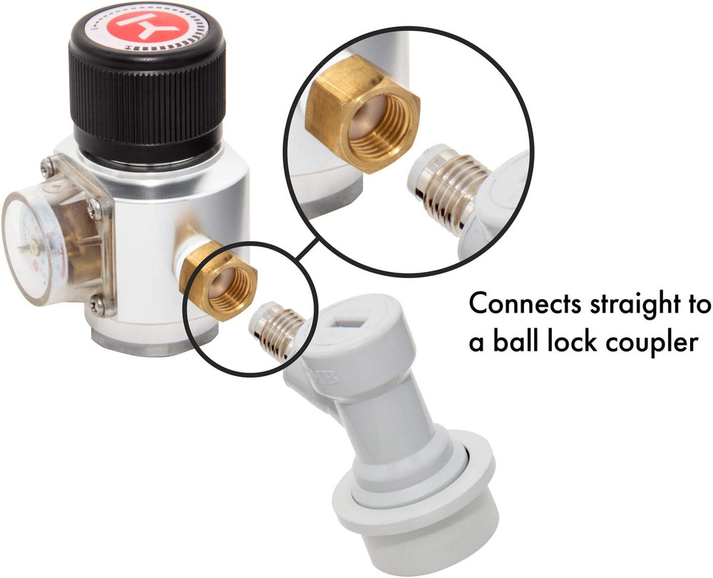 CO2 Regulator, Mini, Aluminum