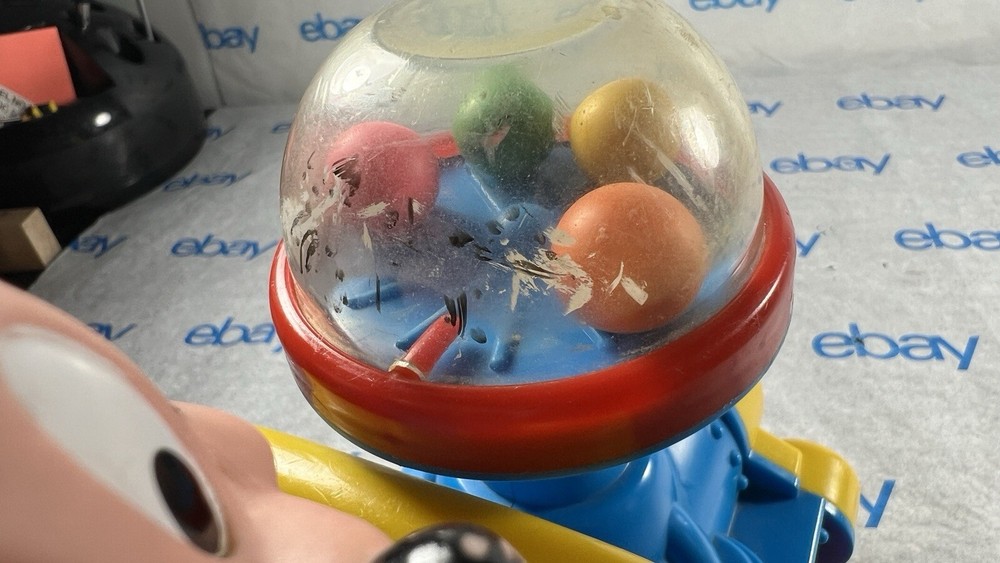 Walt Disney Vintage Mickey Mouse Popping Balls Pull String Toy Train