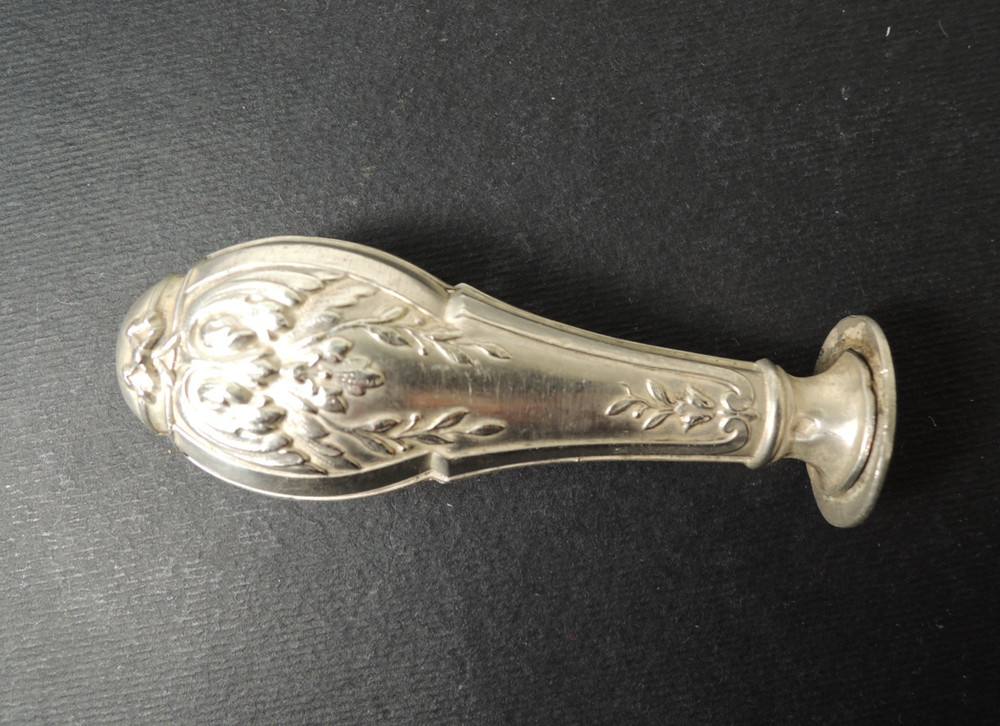 Antique 19th C. Solid Silver Rococo Wax Seal – Blank Matrix for Monogram
