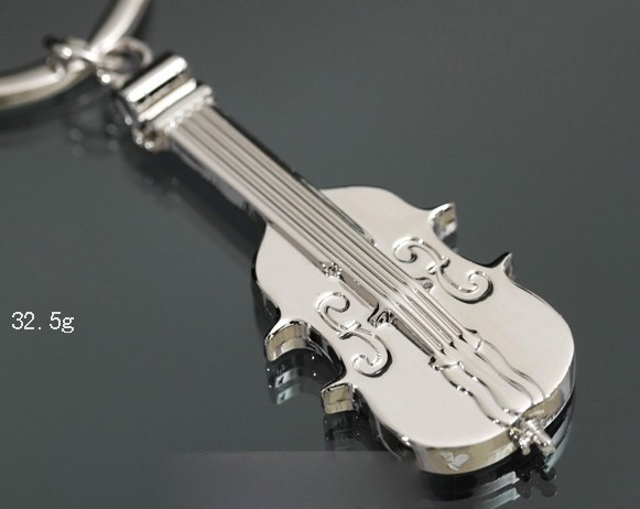 wholesale personalized keychains violin alloy keychain 20PCS per SET