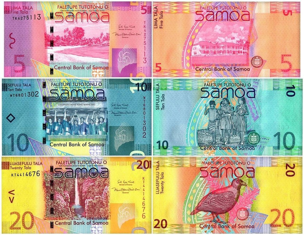 Samoa 5-20 Tala 3 Pieces Set, 2017 ND, P-38-40, UNC