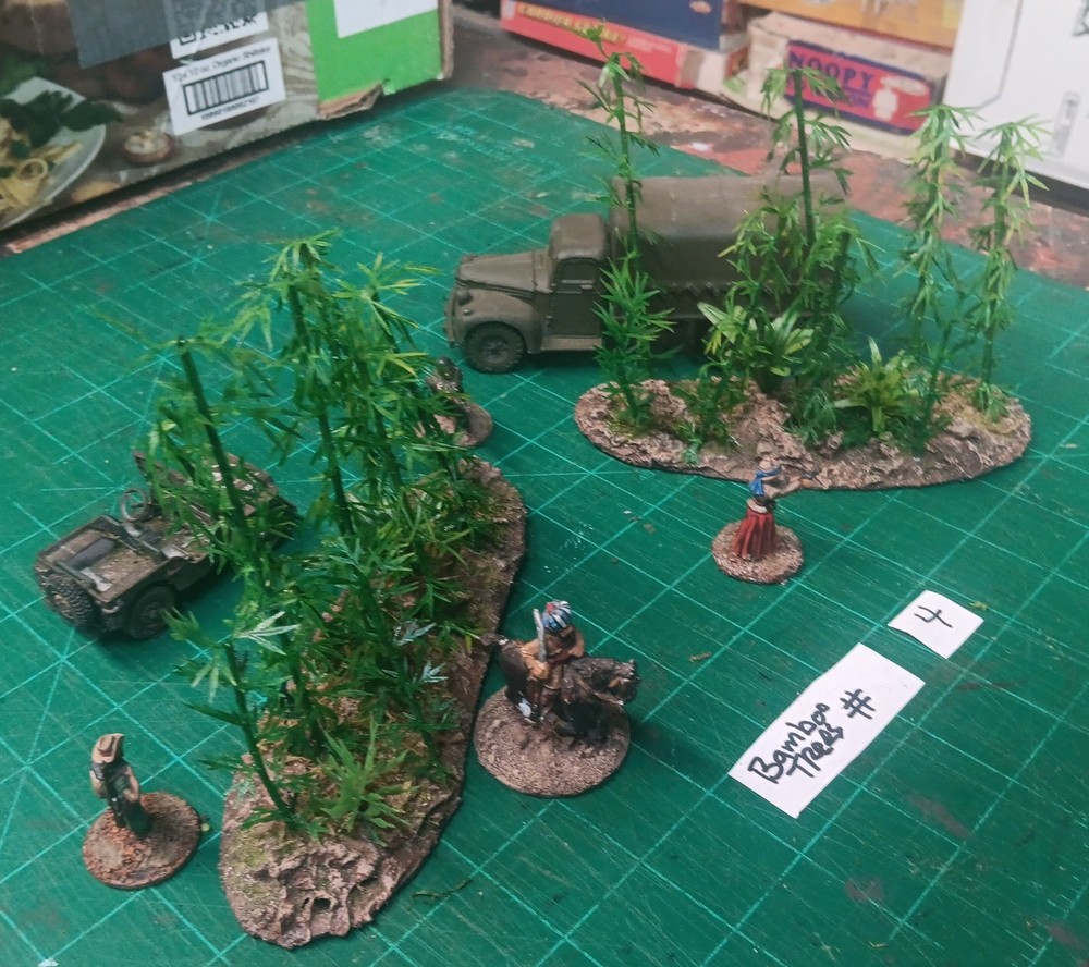 28mm Bolt action Jungle wargaming 2 x Bamboo Tree terrain #4