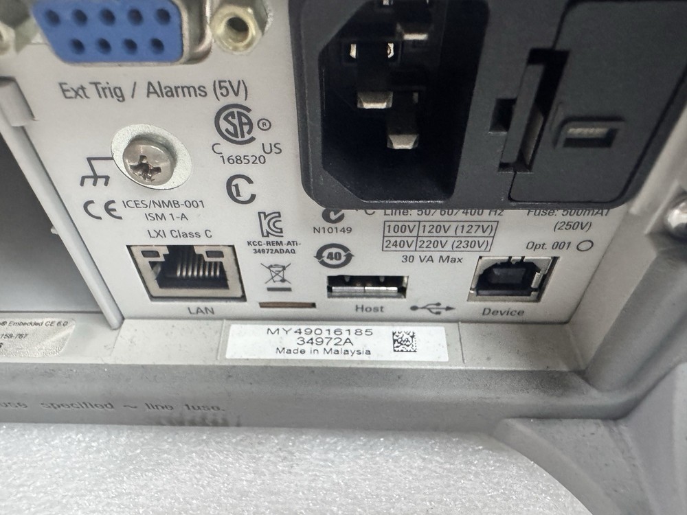 Agilent 34972A Data Acquisition Logger Switch Unit