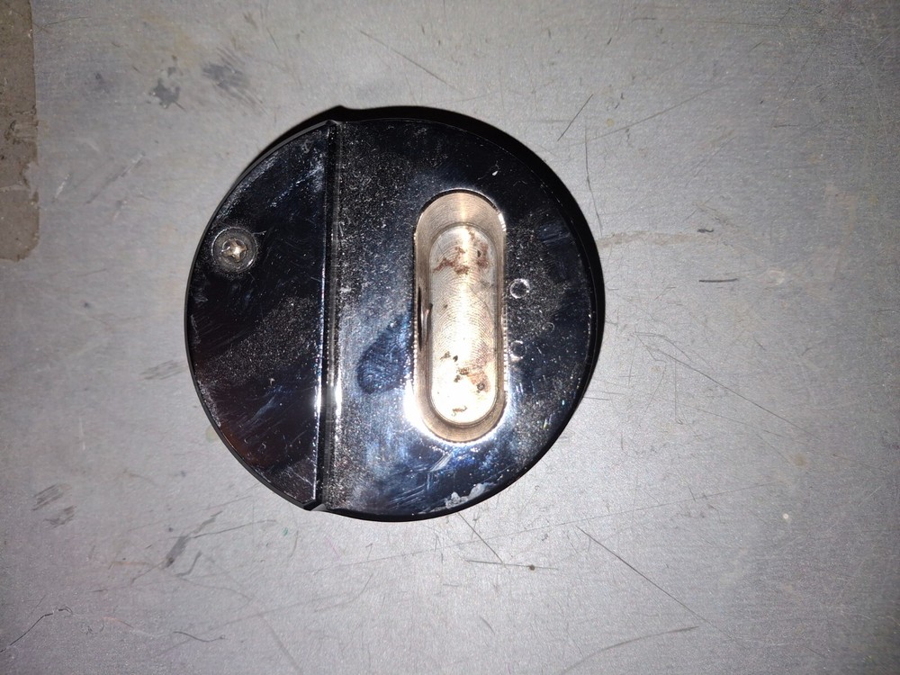 2 chrome puck style locks set