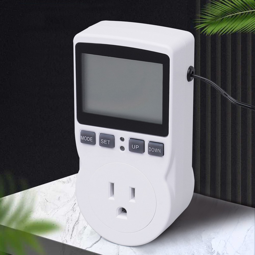 LCD Digital Plug in Thermostat Timer Switch Socket Temperature Controller Switch