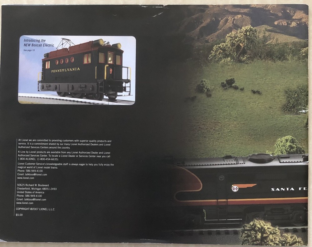 2007 Volume 1 K-Line by Lionel Premier Catalog