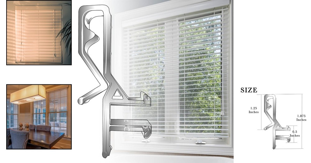 10 Pcs Waterproof Clear Plastic Valance Clips for Easy Window Blind Replacement