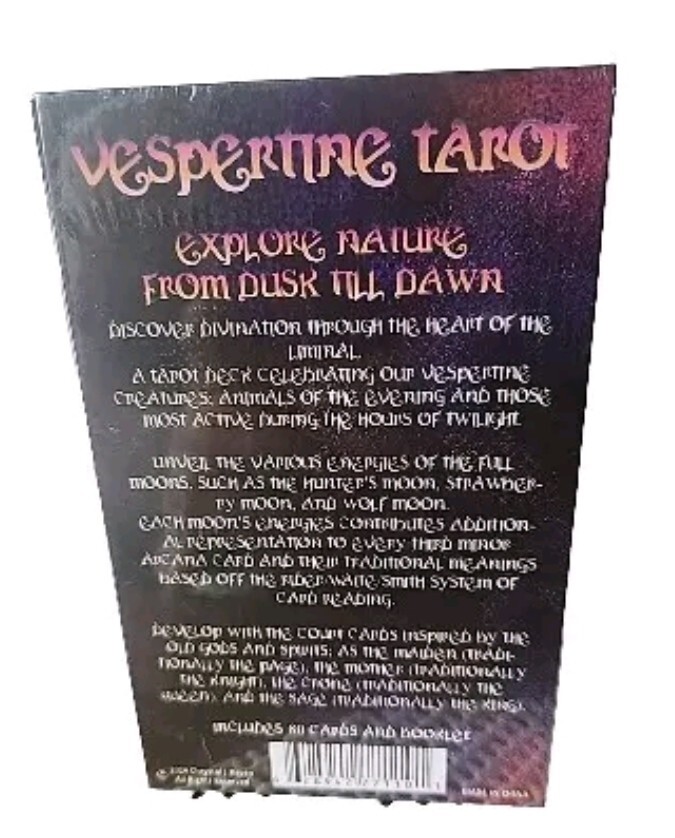 Vespertine Tarot Deck and Guidebook by Chrystal J Raven