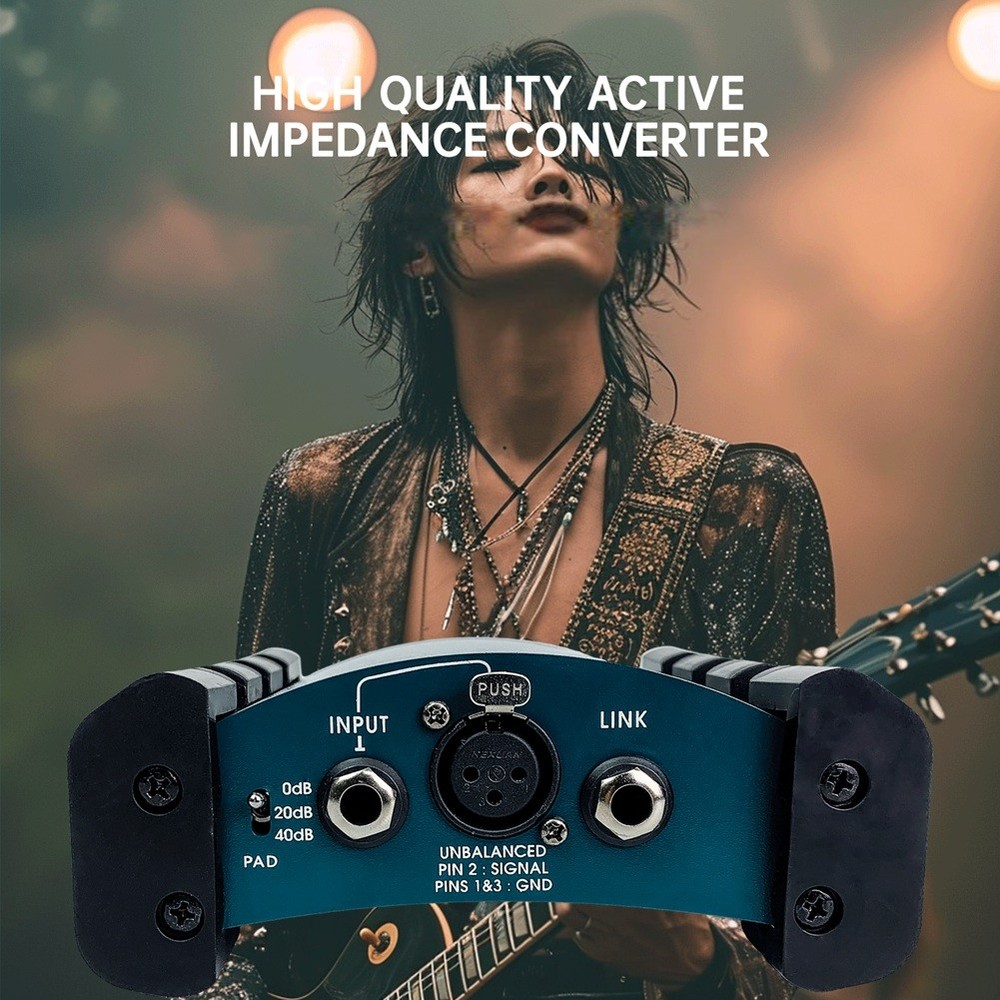 Active DI Box Impedance Converter DIBOX Stage Effector Phantom Box Active2835