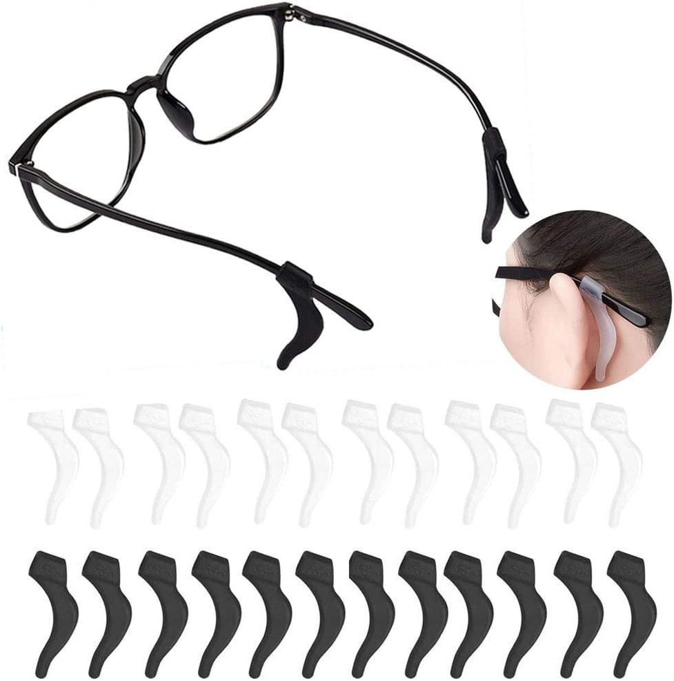 HKIDEE Eyeglass Ear Grip, Anti - Slip Comfortable Silicone Elastic Eyeglasses...