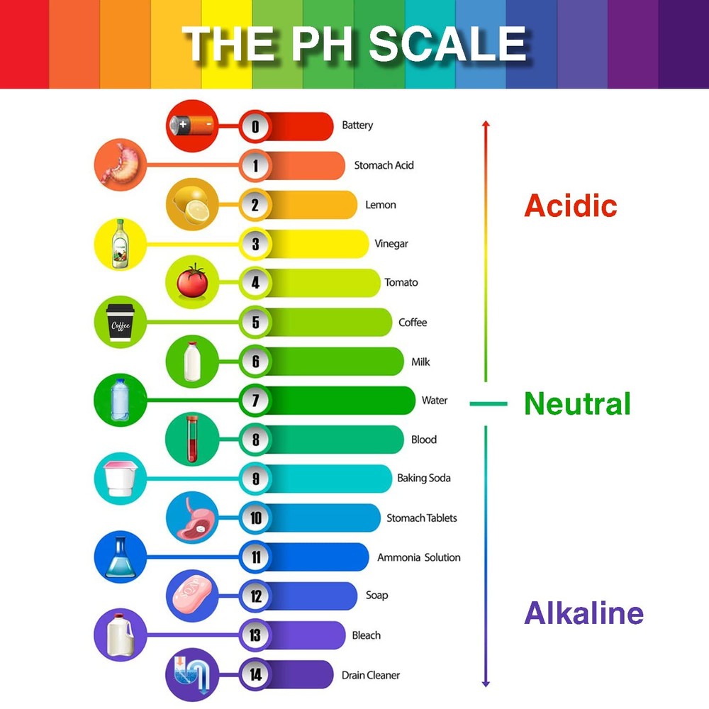 6 Pack pH Test Strips, 480 Strips Full Range 114 Universal pH Test Litmus Pap...
