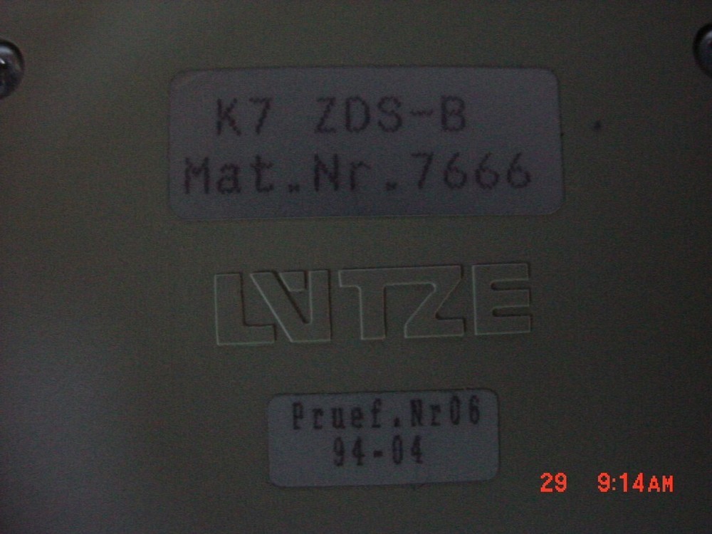 LUTZE VARIOCOMPACT RELAY MODULE ZDS-B