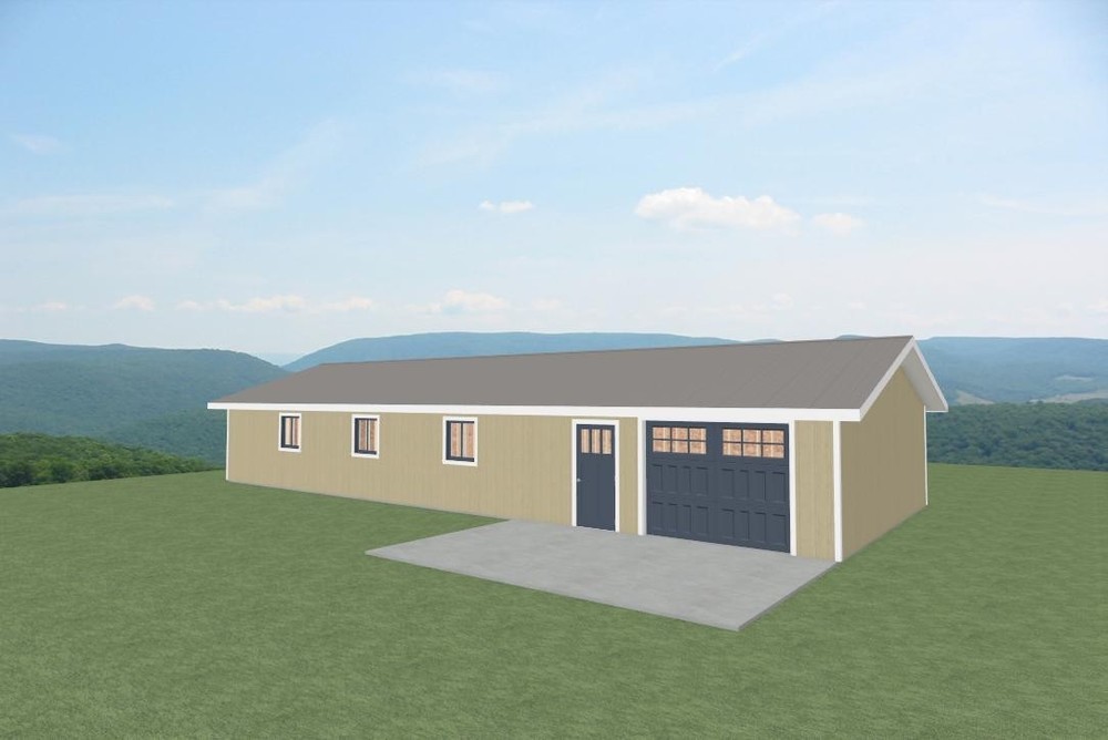 blueprin60’x24’ Garage Blueprints – Large Detached Garage Plans for Workshop