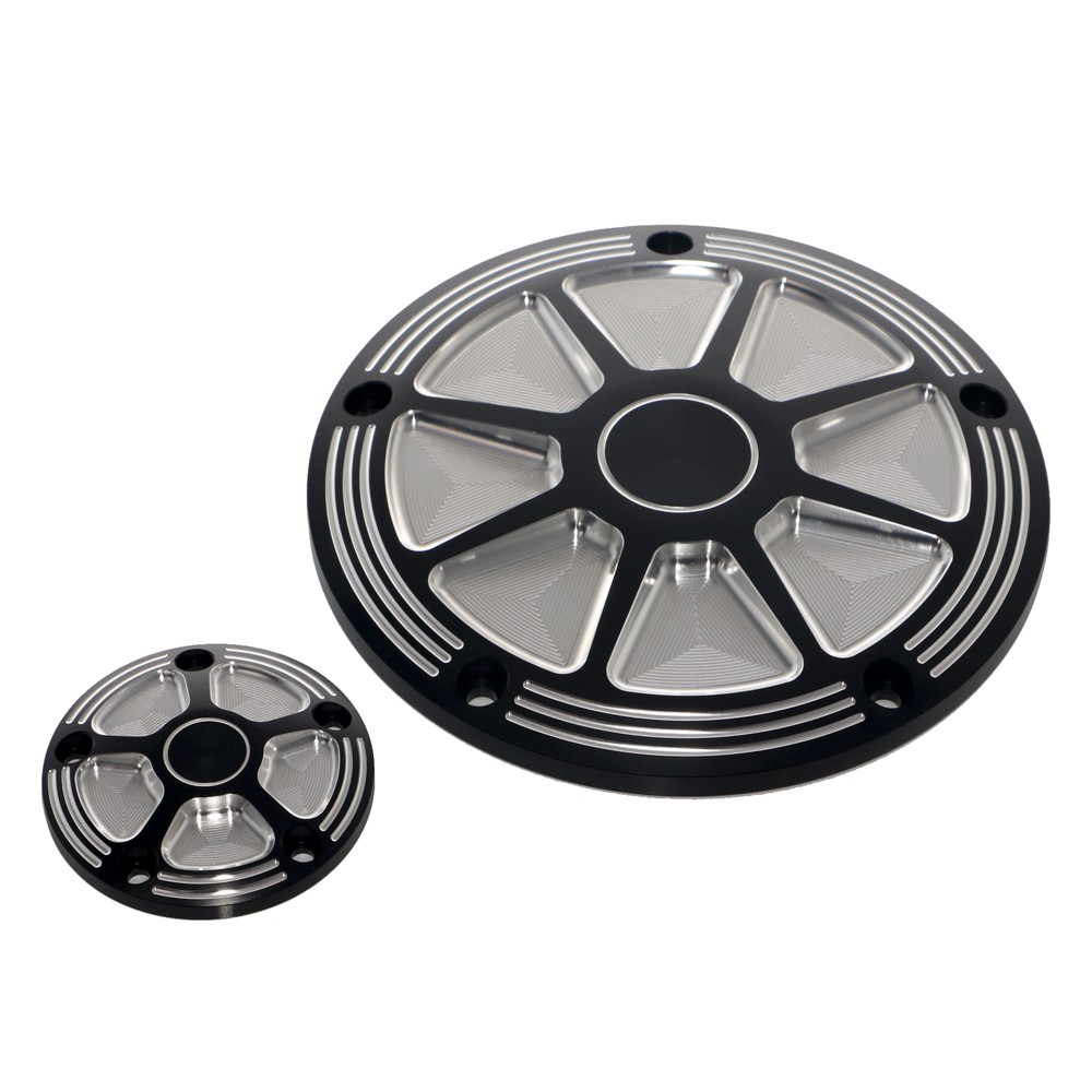 CNC Black Engine Derby Timing Points Cover For Harley Electra Glide Road King