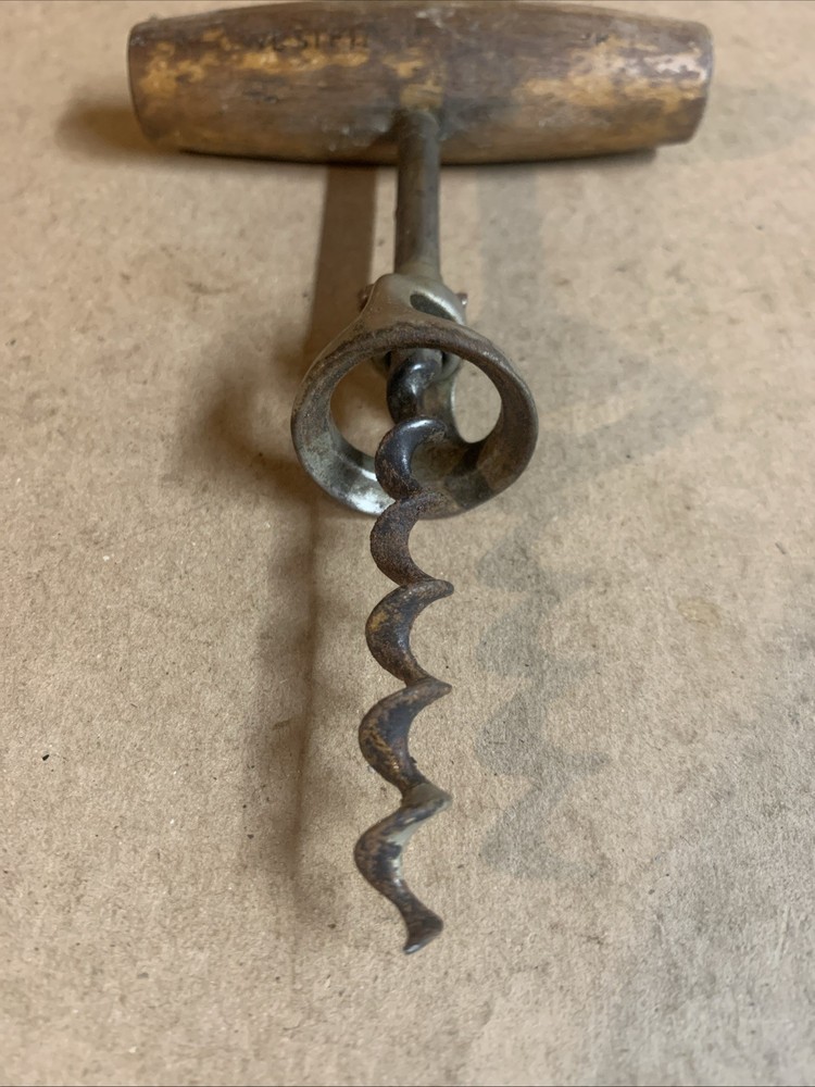 Vintage Wooden Handle Cork Screw