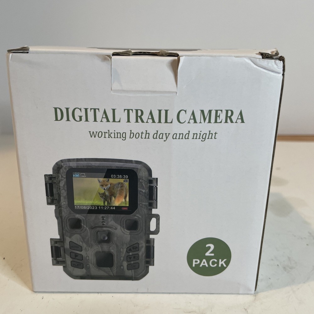 Trail Camera 1080P 24MP Game Camera with Night Vision Motion Activated 2 pack