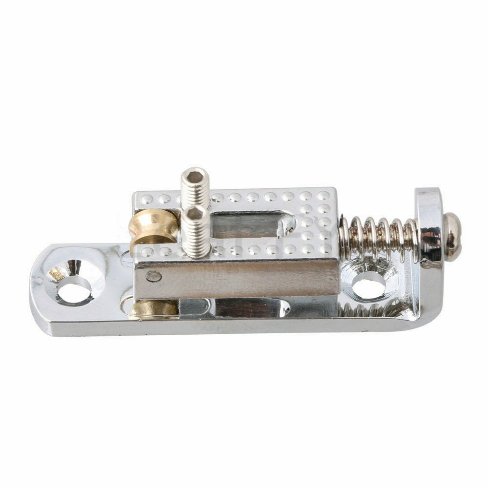 Silver Durable Single Roller Metal Bridge For 3-8 String Guitar Cigar Box Banjo