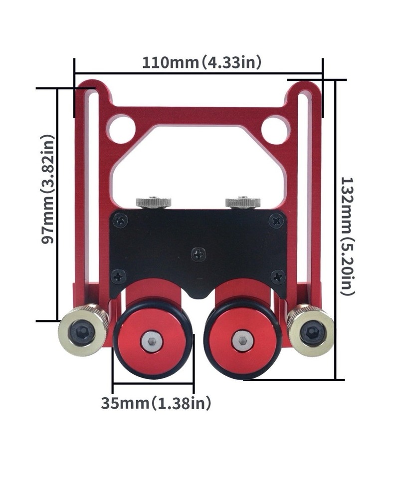 One Way Double Wheel Sliding Feeding Guide Roller Tool for Table Saw Router