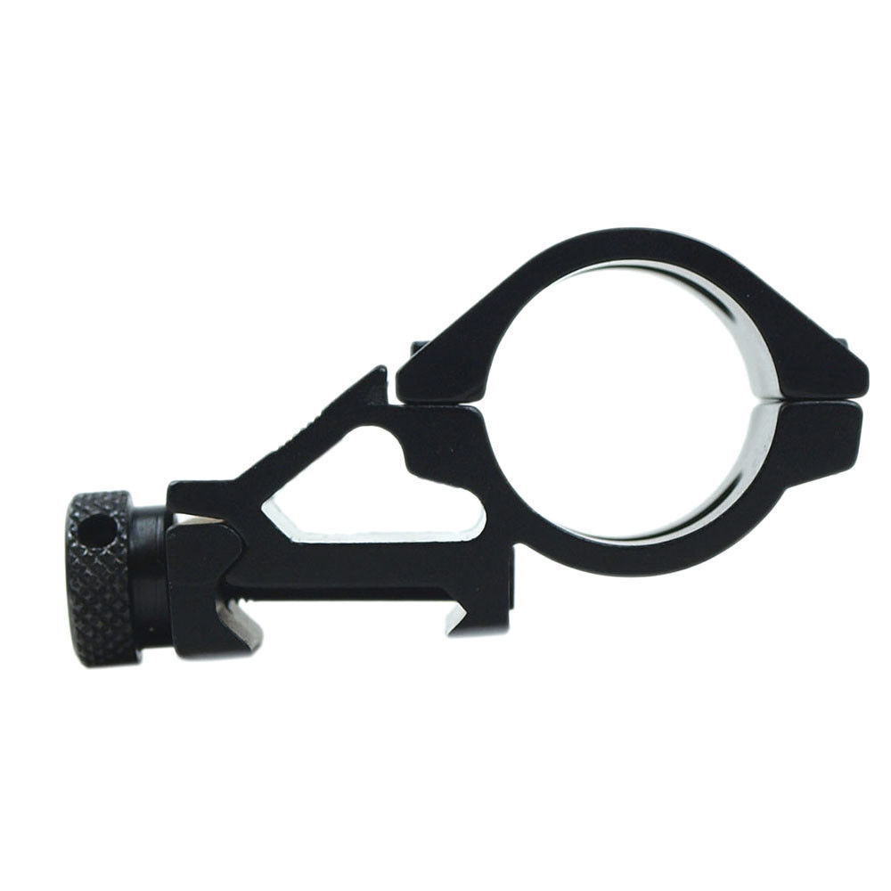 1" Diameter Low Profile See-Thru Scope Ring Offset Side Mount QD