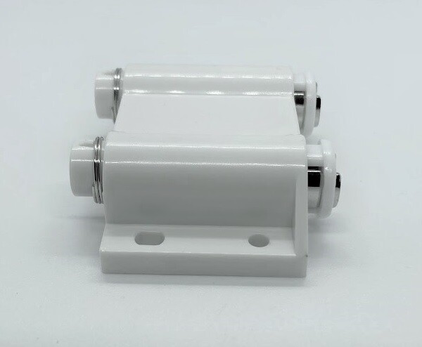Double Magnetic Push Latch Cabinet Catch Touch To Open - White (2 Pack)